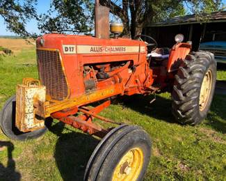 1967 Allis Chalmers D-17 Series IV Tractor, WFE, Single Hyd. 3pt. Hitch,16.9X28 Rear Tires, Like New Front Tires, 5532 Hours, Serial #87493
