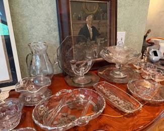 Silver Inlaid Glassware