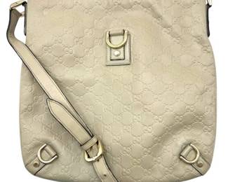 Gucci Beige Guccissima Leather Crossbody Shoulder Bag