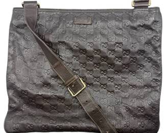 Gucci Brown Guccissima Leather Crossbody Bag