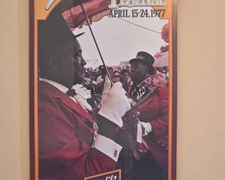 1977 New Orleans Jazz Fest Promo Poster
