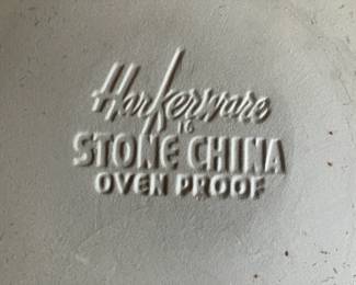 Backstamp on Harkerware stone china 