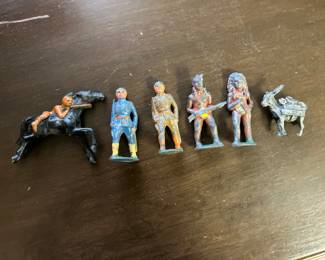 Antique cast iron toy figures