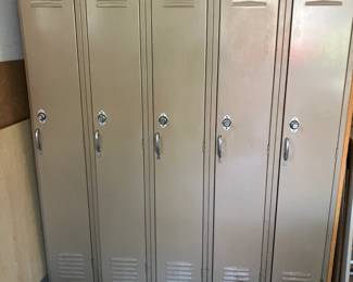 Old steel lockers