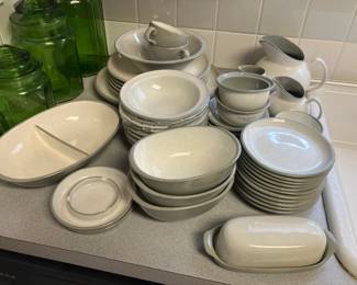Gray Harkerware stone china 