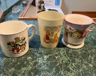 Ovaltine cups, Orphan Annie glass