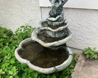 Concrete fountain