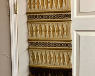 Woven wall hanging