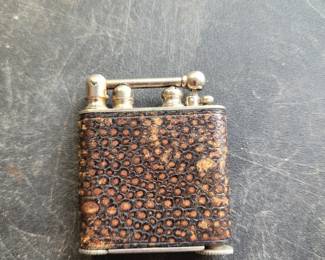 1920s Leather Wrapped Douglas Lighter