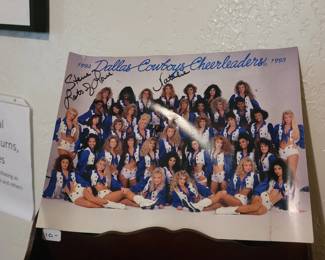 Signed 1992 Dallas Cowboy Cheerleader picture
