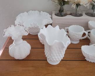 Lots of great Milk Glass