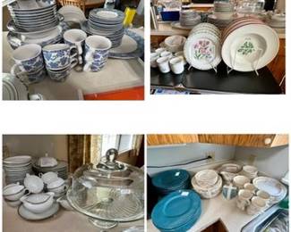 pfaltzgraff dish sets, china, Pier 1 plates