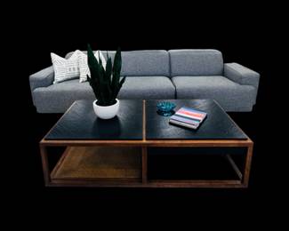 Gray Natuzzi power reclining sofa