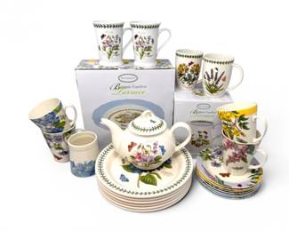 14 PortmeirionBotanicGardenTerraceDinnerwarePlatesMugsTeapot