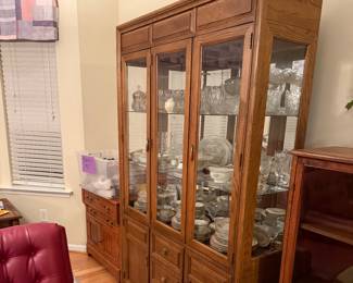 China cabinet with Dining Rm suite