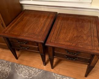 2 matching end tables