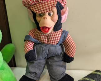 Vintage Gund rubber face monkey