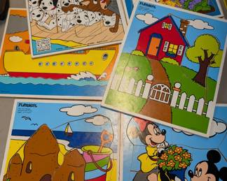Vintage Playskool puzzles