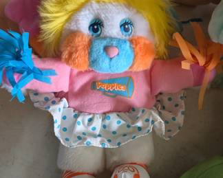 Vintage Popples Cheerleader Plush