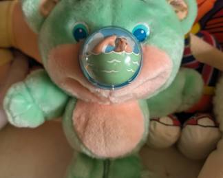Vintage Nosy Bear Green Dolphin Nose