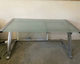 Lot 68: Glass Desk 