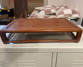 Lot 46: Antique Chinese Rosewood Tray 