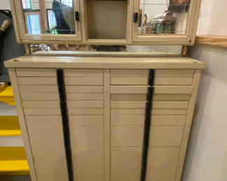 Lot 11: Vintage Art Deco Dental Cabinet 