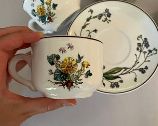 Lot 62: 1980's Villeroy & Boch Botanica Tea Set