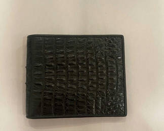 Lot 17: Leather Alligator Wallet