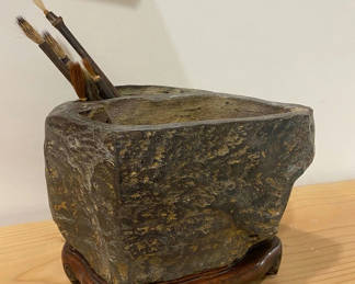 Lot 22: Antique Brush Holder