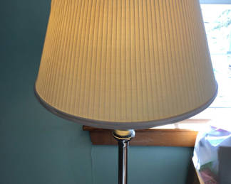 Lot 160: Floor lamp with pleated lampshade