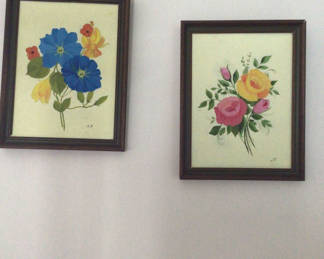 Lot 81: Two Framed Floral Prints