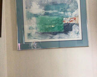 Lot 82: Abstract Seascape with Scribbled Lines