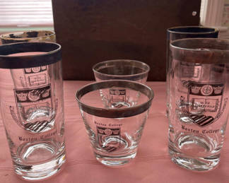 Lot 45: Boston College Glassware Set