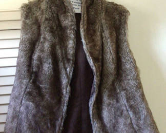 Lot 163: Dark brown fur coat
