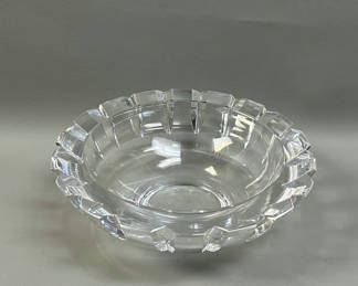 Lot 7: Signed Orreffors Large Crystal Bowl