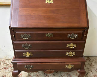 Lot 49: Colonial Slant Front Secretary Desk 