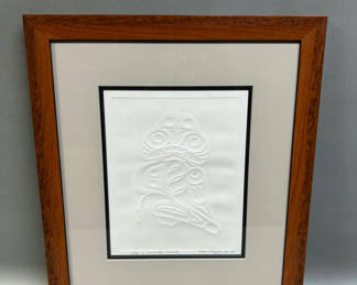 Lot 5: Signed Dorothy Grant Intaglio Relief Haida Art 