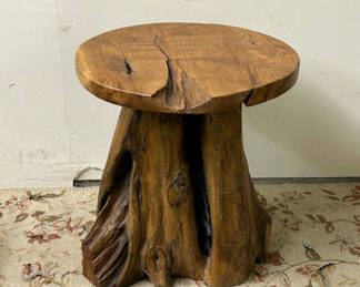 Lot 37: Natural Tree Trunk Stool/Table 