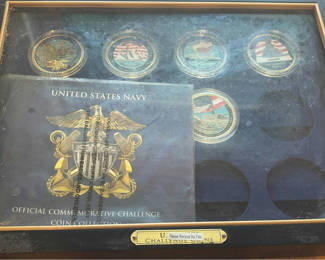 Lot 274: United States Navy Official Challenge Coin Collection