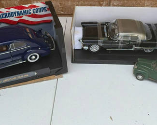 Lot 200: Vintage die-cast car models and a Hemmings promotional van