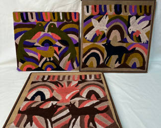 Lot 108: MCM South American Folk Art Wall Hanging