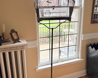 Antique Bird cage holder