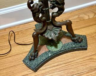 Base of Floor lamp with Dragons