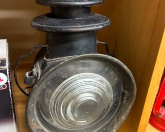 vintage train lanterns