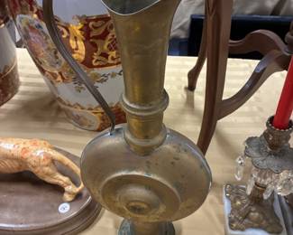 brass pitcher