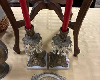 brass candle holders