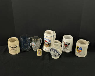 Lot 55: Assorted Beer Steins and Mugs