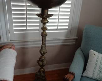 Large Brass Paschal Holy Water Font