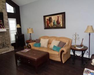 Pepper Ridge Rd. Leather Couch and Coffee Table